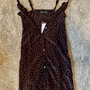NWT Réalisation Par Dress L - Juliet Dress in Itali Spots - EXTREMELY flattering